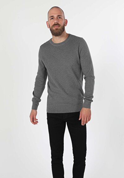 Image de Pull Gris Regular Fit Homme