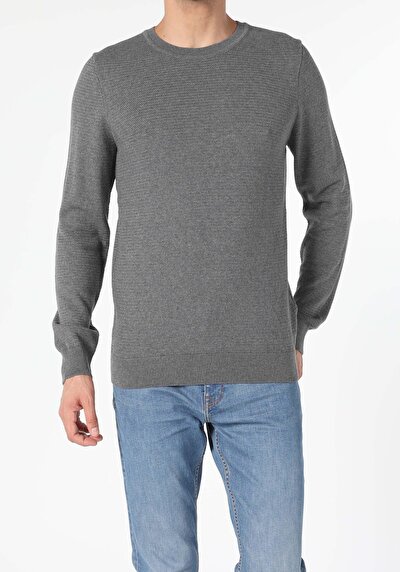 Image de Pull Gris Regular Fit   Homme