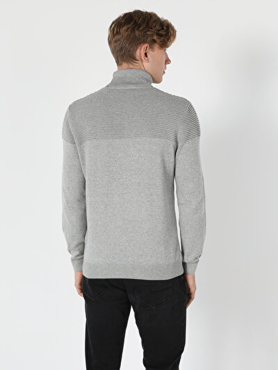 Image de Pull Gris Slim Fit   Homme