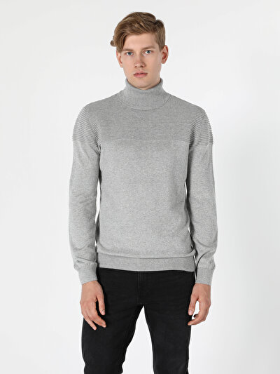 Image de Pull Gris Slim Fit   Homme