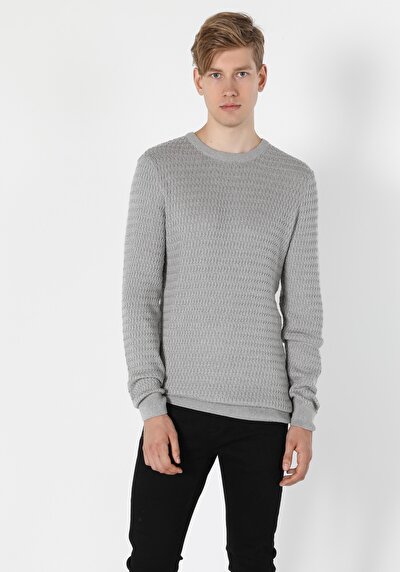 Image de Pull Gris Slim Fit   Homme