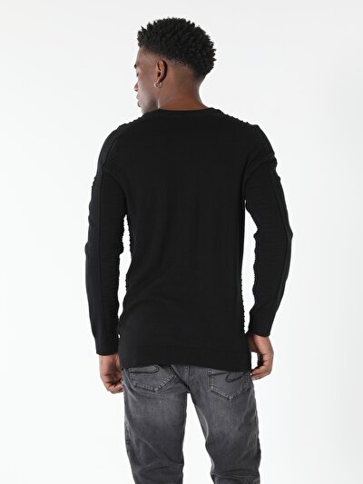Image de Pull Noir Regular Fit   Homme