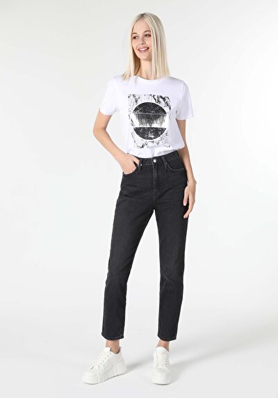 Image de T-shirt À Manches Courtes Blanc Regular Fit  Femme