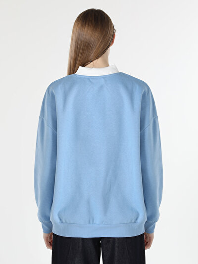 Image de Pull-over Bleu Comfort Fit  Femme