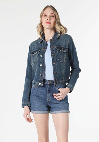 Afficher les détails de Veste De Blazer Bleu Regular Fit   Femme