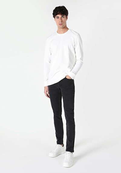 Image de T-shirt À Manches Longues Blanc Regular Fit  Homme