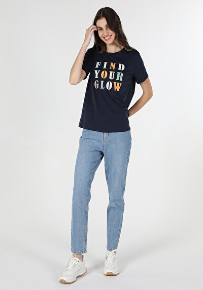 Image de T-shirt À Manches Courtes Marine Regular Fit  Femme