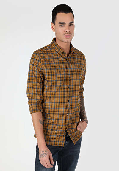 Image de Chemise À Manches Longues Safran Slim Fit   Homme