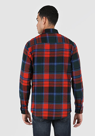 Image de Chemise À Manches Longues Orange Homme