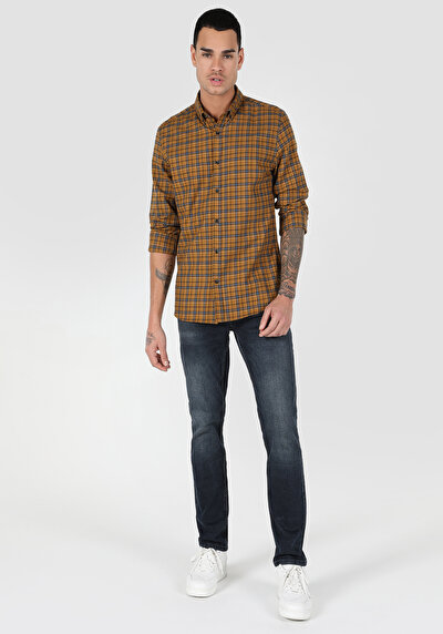 Image de Chemise À Manches Longues Safran Slim Fit Homme