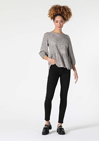 Image de Chemisier À Manches Longues Multicolou Regular Fit Femme