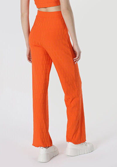 Image de Pantalon De Survêtement Orange Slim Fit Femme