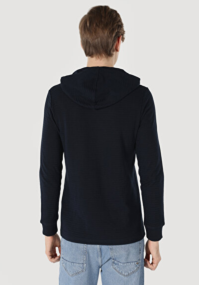 Image de T-shirt À Manches Longues Marine   Homme