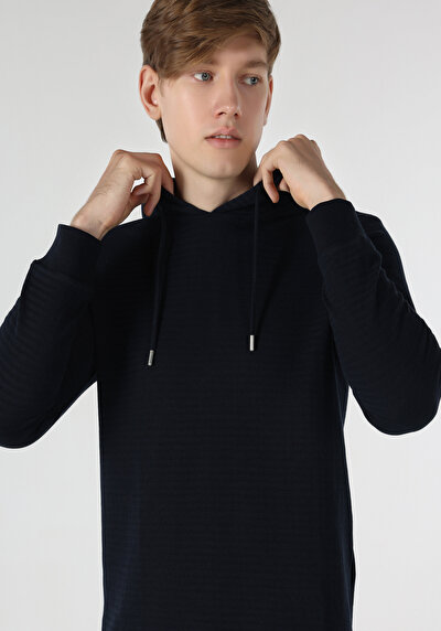 Image de T-shirt À Manches Longues Marine   Homme