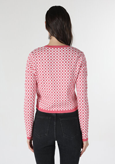 Image de Cardigan Tricot Rose Slim Fit Femme