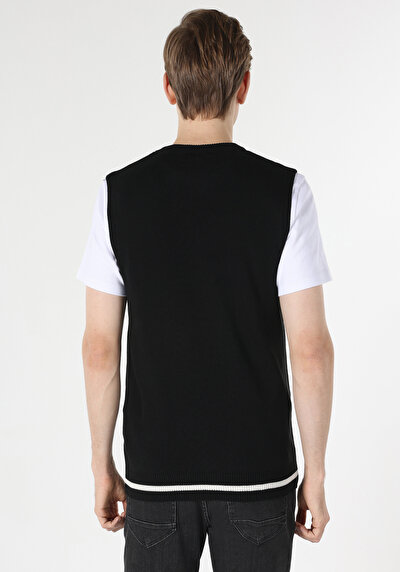 Afficher les détails de Pull Noir Slim Fit   Homme