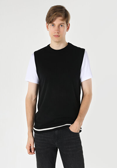 Afficher les détails de Pull Noir Slim Fit   Homme