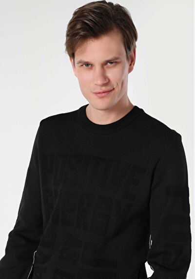 Image de Pull Noir Regular Fit   Homme