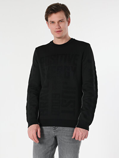 Image de Pull Noir Regular Fit   Homme