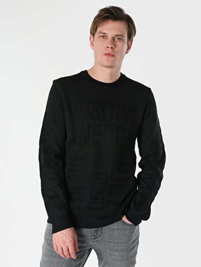 Image de Pull Noir Regular Fit   Homme