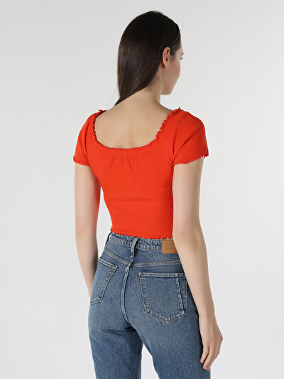 Image de T-shirt À Manches Courtes Corail Slim Fit Femme