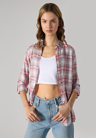 Image de Chemise À Manches Longues Gris Femme
