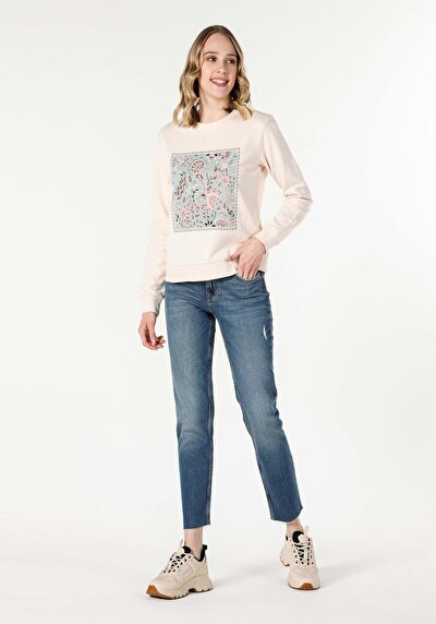 Image de Pull-over Ecru Regular Fit  Femme