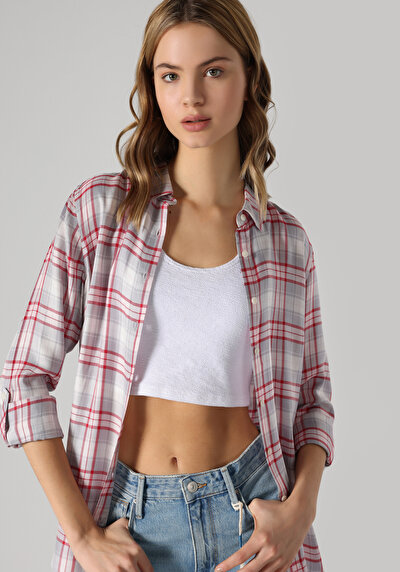 Image de Chemise À Manches Longues Gris    Femme