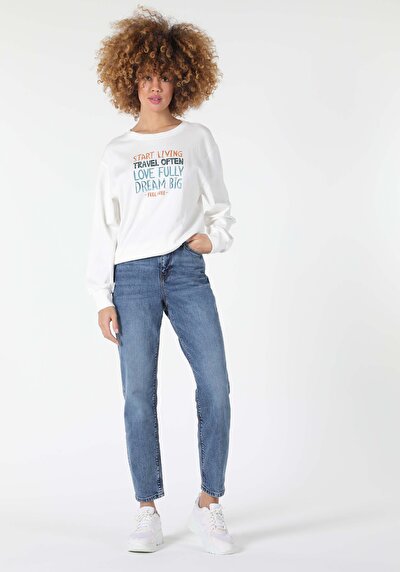 Image de Pull-over Blanc Regular Fit  Femme