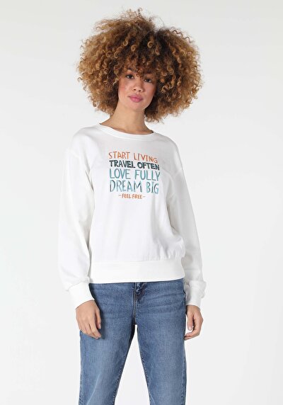 Image de Pull-over Blanc Regular Fit  Femme