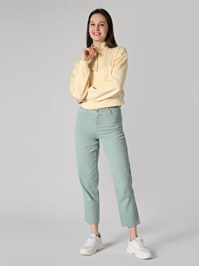 Afficher les détails de Pull-over Jaune Regular Fit  Femme