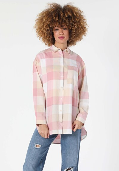 Image de Chemise À Manches Longues Rose Relaxed Fit   Femme