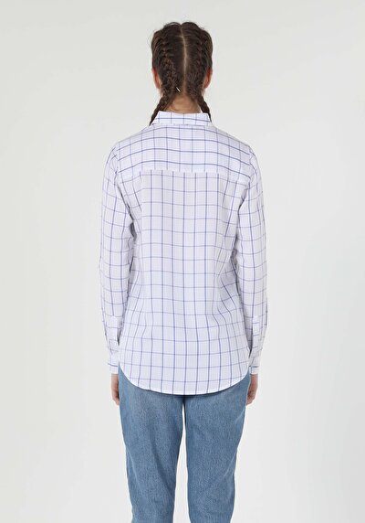 Image de Chemise À Manches Longues Blanc Regular Fit Femme