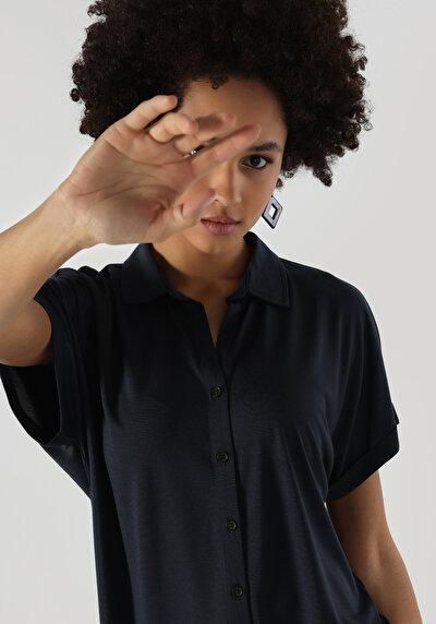 Image de T-shirt À Manches Courtes Marine Regular Fit Femme