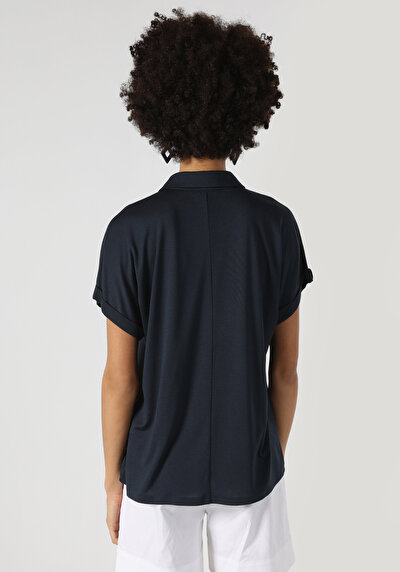 Image de T-shirt À Manches Courtes Marine Regular Fit Femme