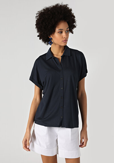 Image de T-shirt À Manches Courtes Marine Regular Fit  Femme