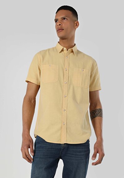 Image de Chemise À Manches Courtes Safran Droit Regular Fit Homme