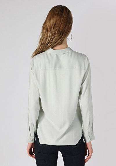 Afficher les détails de Chemise À Manches Longues Vert Regular Fit   Femme
