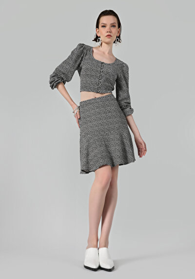 Image de Jupe Noir Regular Fit    Femme