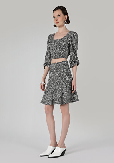 Image de Jupe Noir Regular Fit    Femme