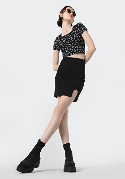 Image de Jupe Noir Slim Fit    Femme