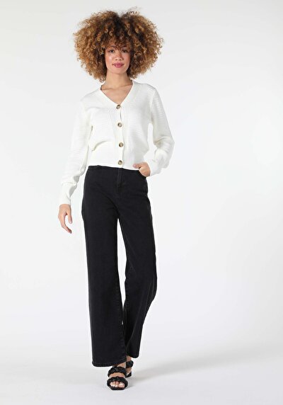 Image de Cardigan Tricot Blanc Regular Fit Femme