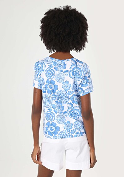 Image de T-shirt À Manches Courtes Multicolou Regular Fit Femme