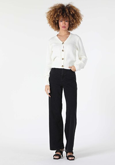 Image de Cardigan Tricot Blanc Regular Fit Femme