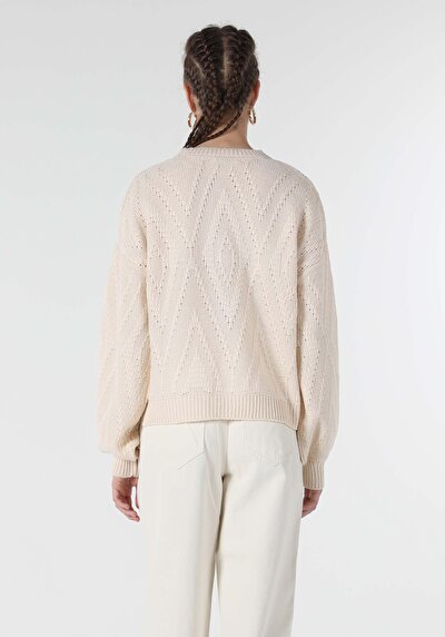 Image de Pull Ecru Comfort Fit   Femme