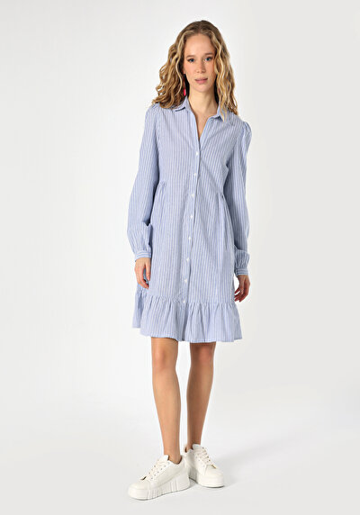 Image de Robe Bleu Regular Fit    Femme