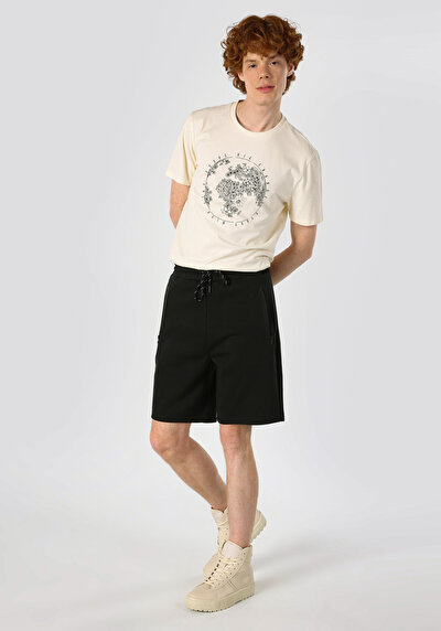 Image de Short Noir Slim Fit Homme