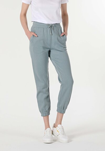 Afficher les détails de Pantalon De Survêtement Vert Regular Fit Femme