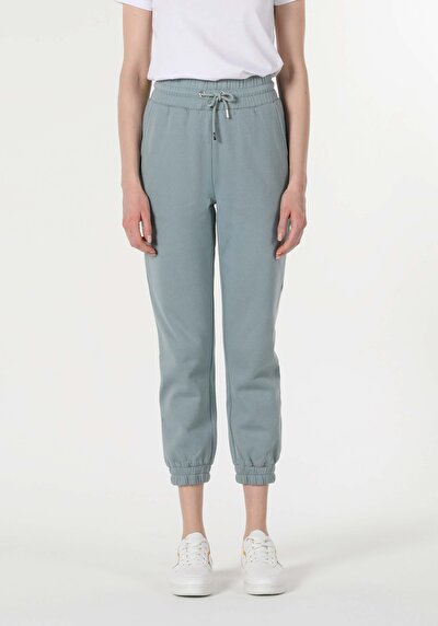 Afficher les détails de Pantalon De Survêtement Vert Regular Fit Femme