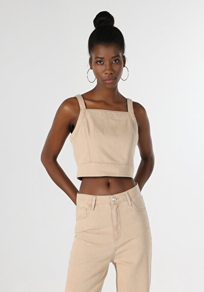 Image de Chemise À Manches Courtes Bleu  Slim Fit Femme